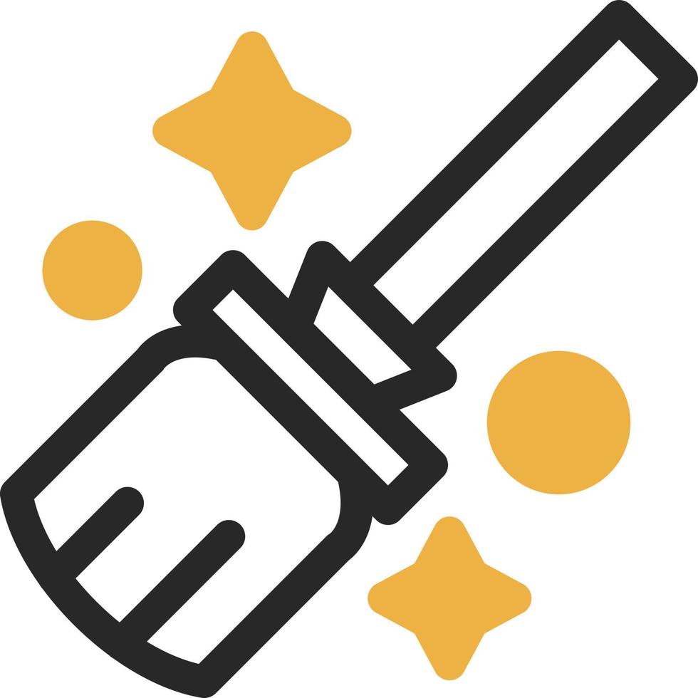 Flying Broom Vector Icon Design