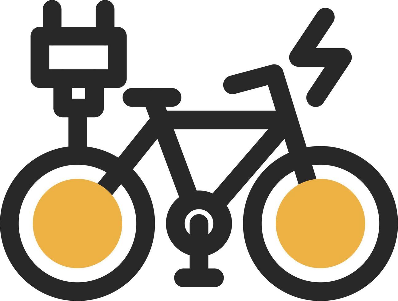 eléctrico bicicleta vector icono diseño