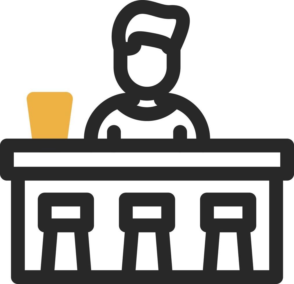 Bar Counter Vector Icon Design