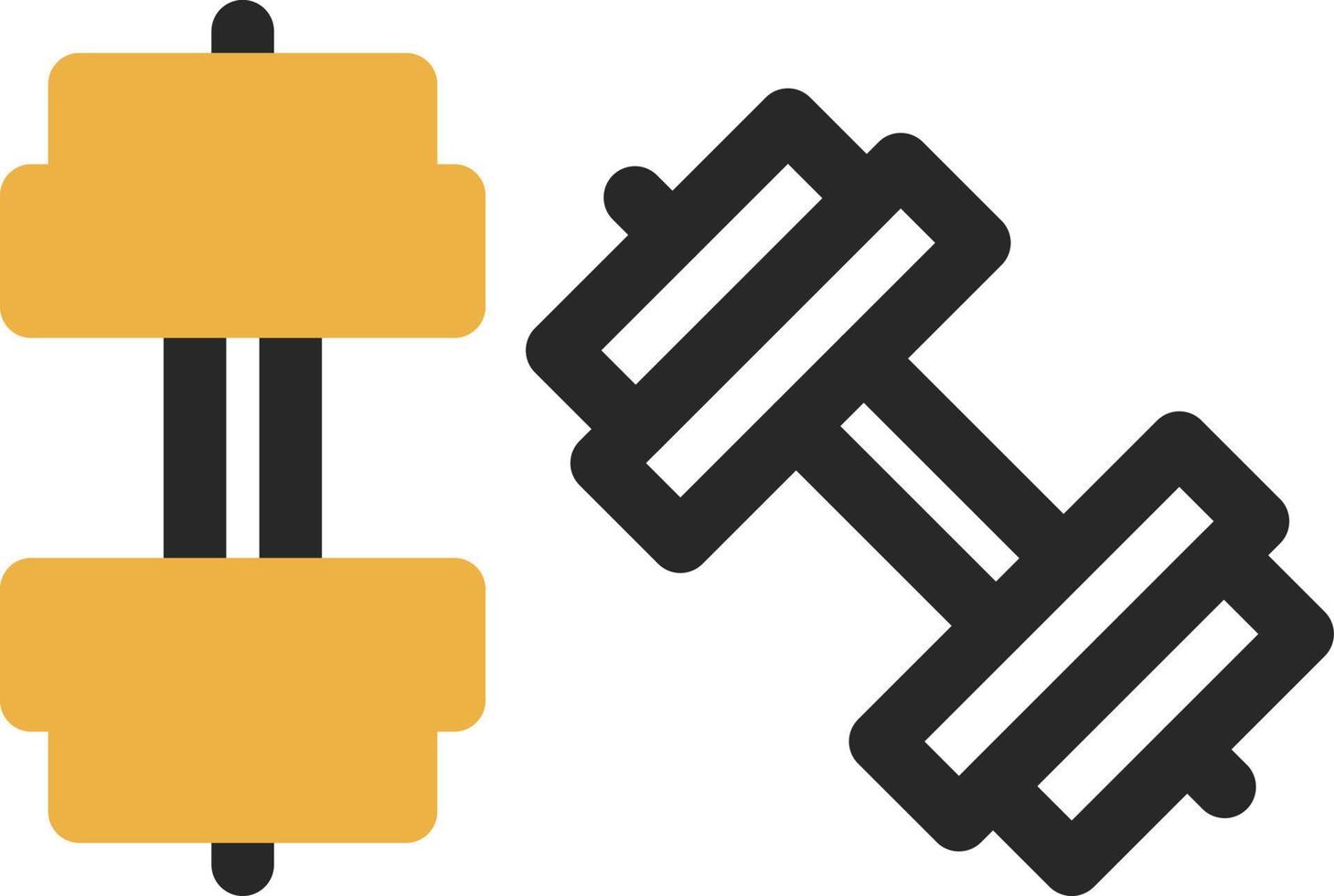 diseño de icono de vector de mancuernas