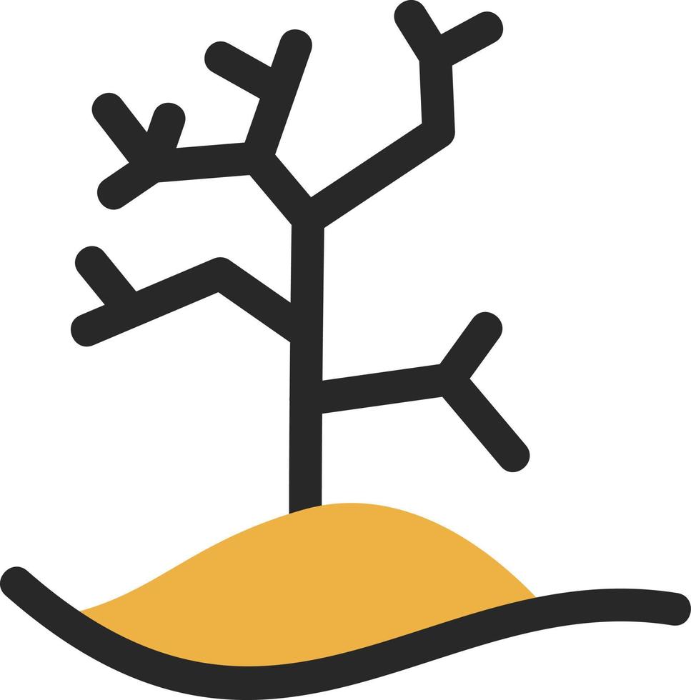 diseño de icono de vector de árbol seco