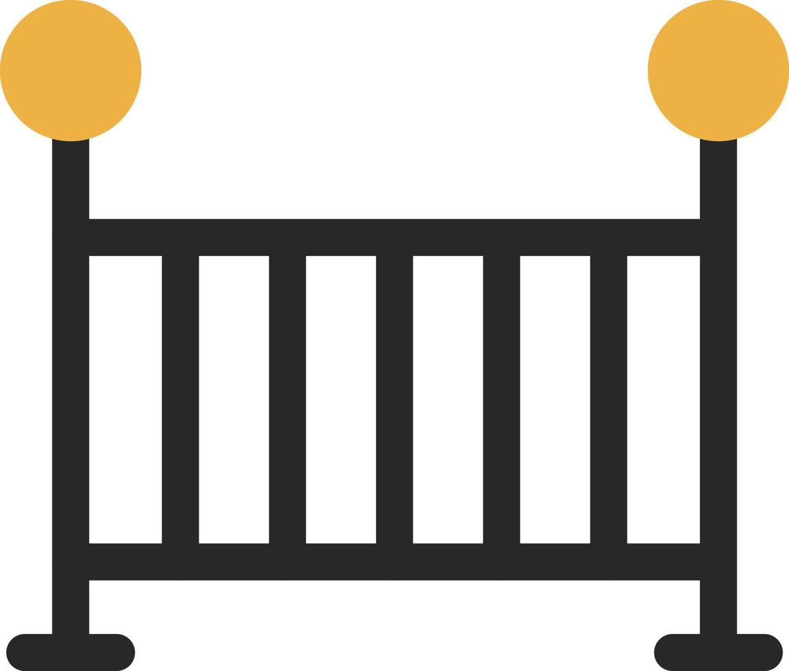 Baby Crib Vector Icon Design