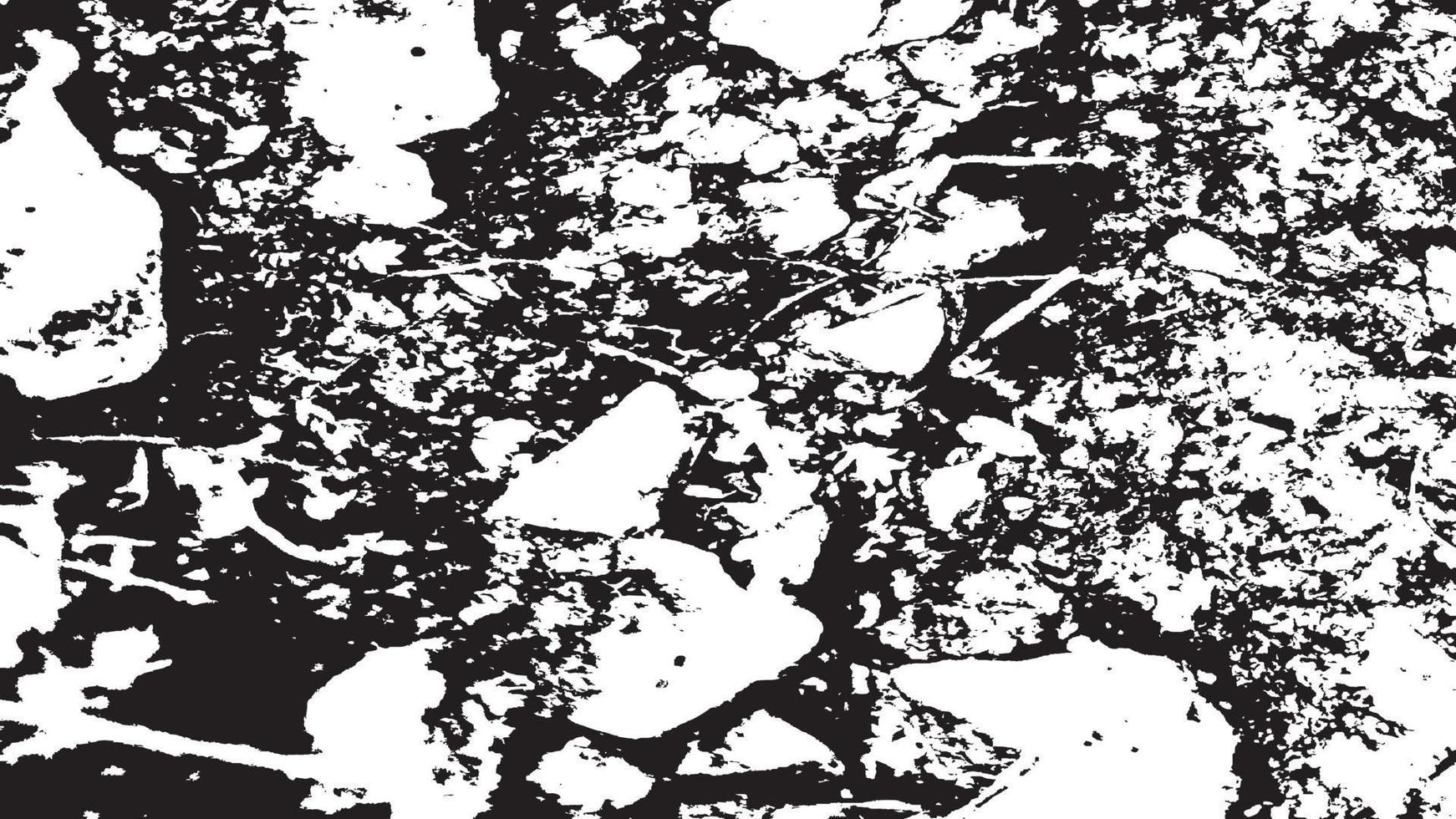 textura de superposición envejecida, fondo de grunge abstracto en blanco y negro, suciedad vectorial envejecida, textura de astillas, grietas, rasguños, desgastes, polvo, suciedad. vector