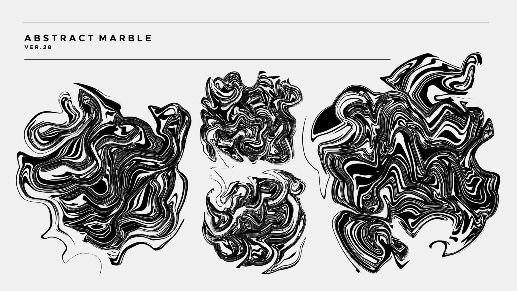 Modern marble fluid ink abstract shape design vector. Complex abstract painting design. vector
