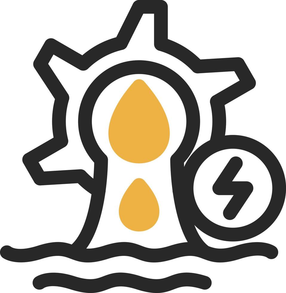 Hydro Power Vector Icon Design