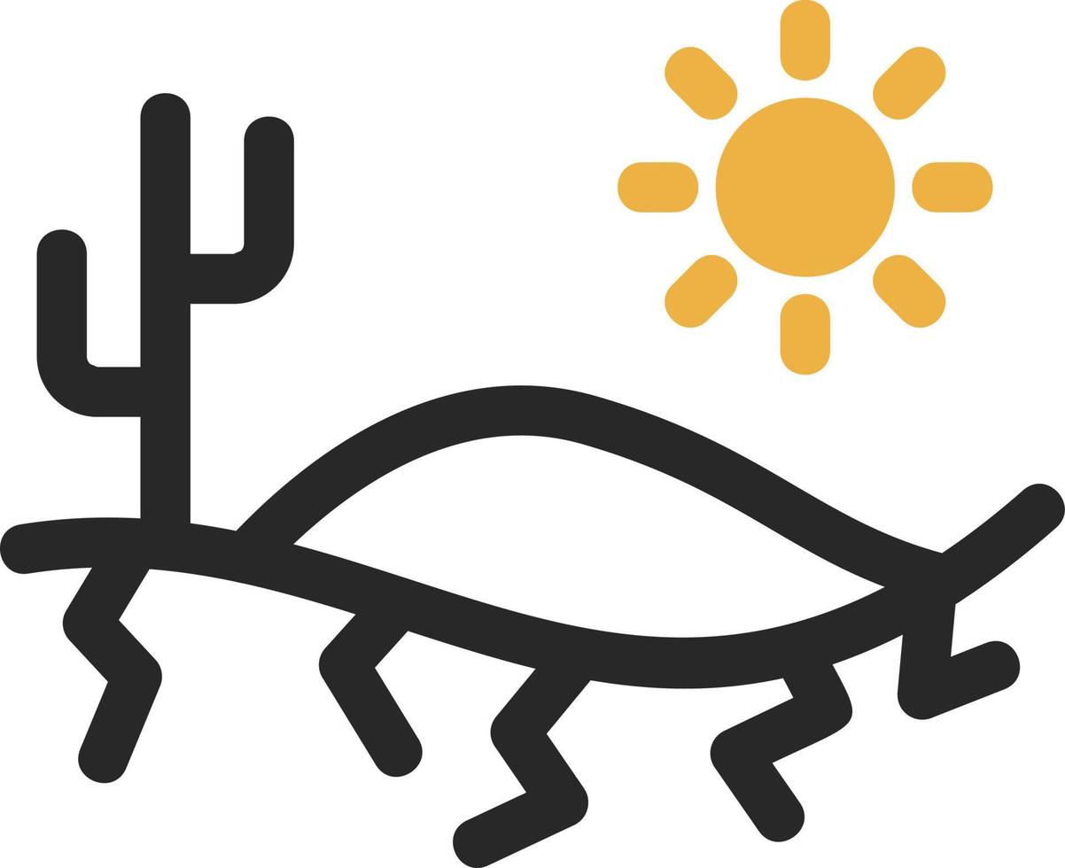 diseño de icono de vector de calor del desierto