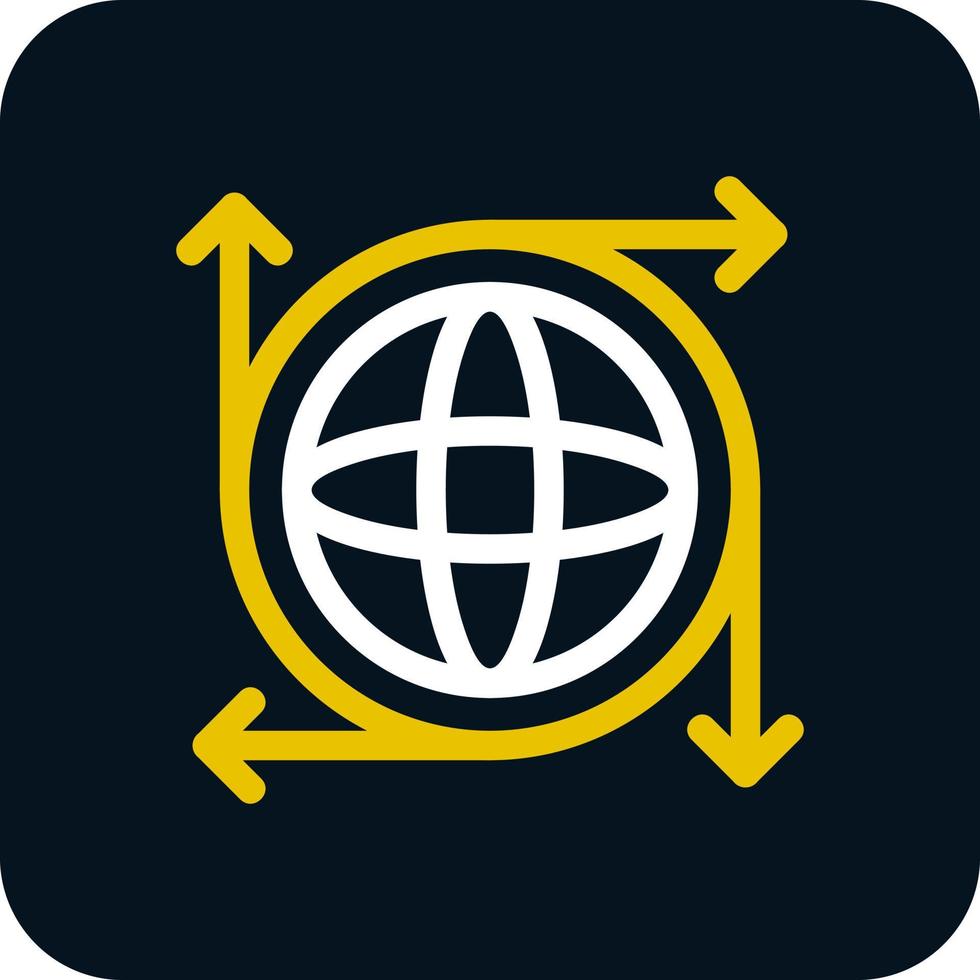 diseño de icono de vector de infraestructura global