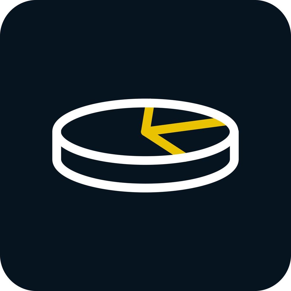 3D Pie Chart Vector Icon Design