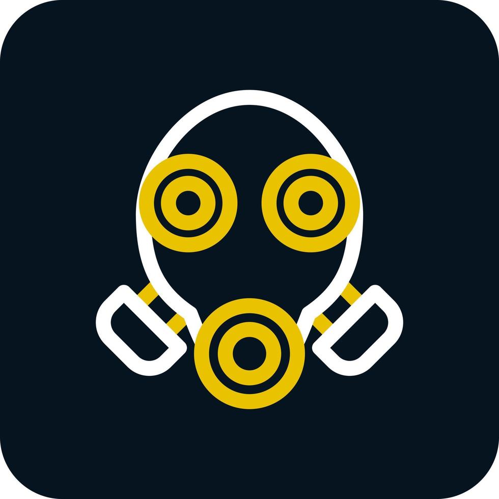 Gas Mask Vector Icon Design