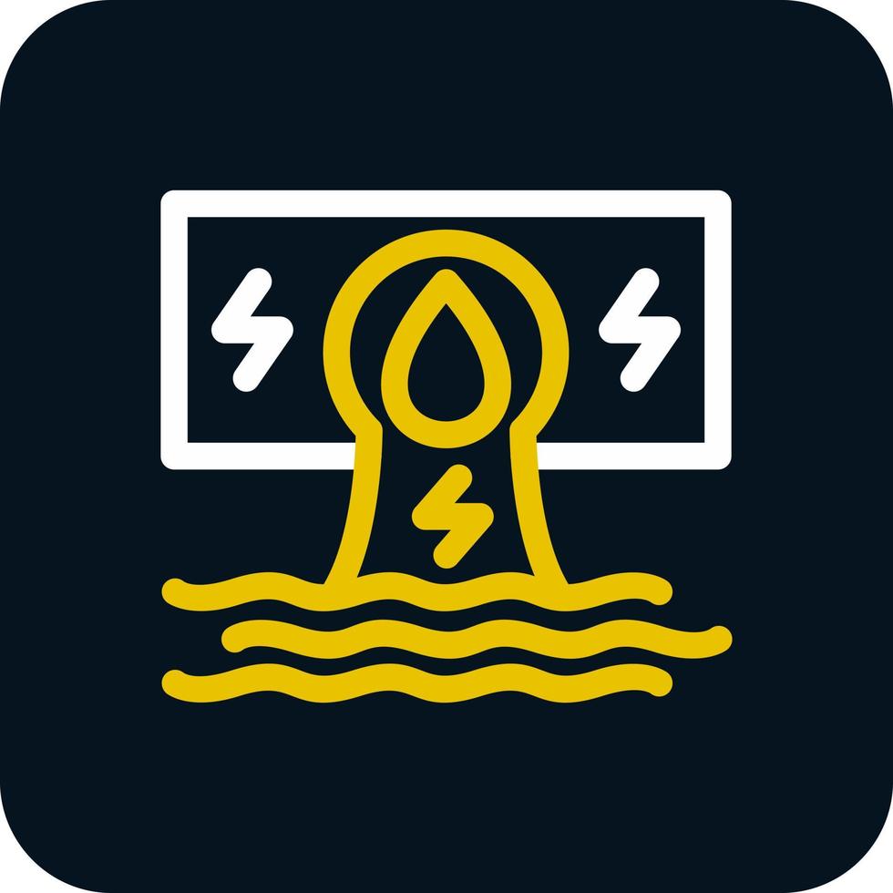 Hydroelectricity Vector Icon Design