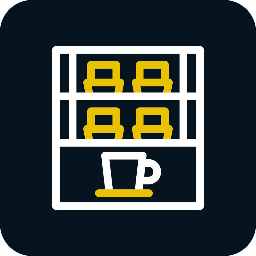 Cafe Showcase Vector Icon Design