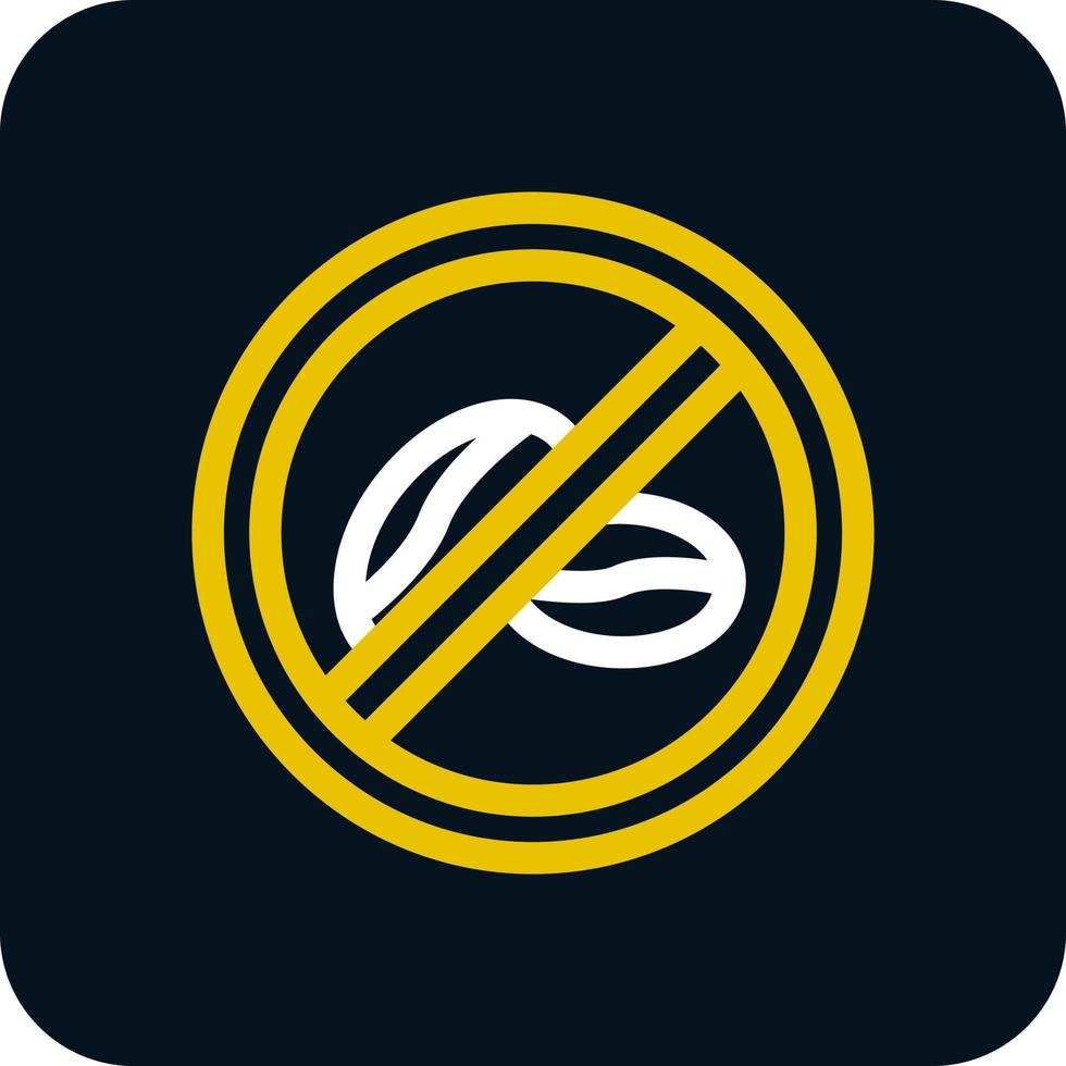 No Caffeine Vector Icon Design