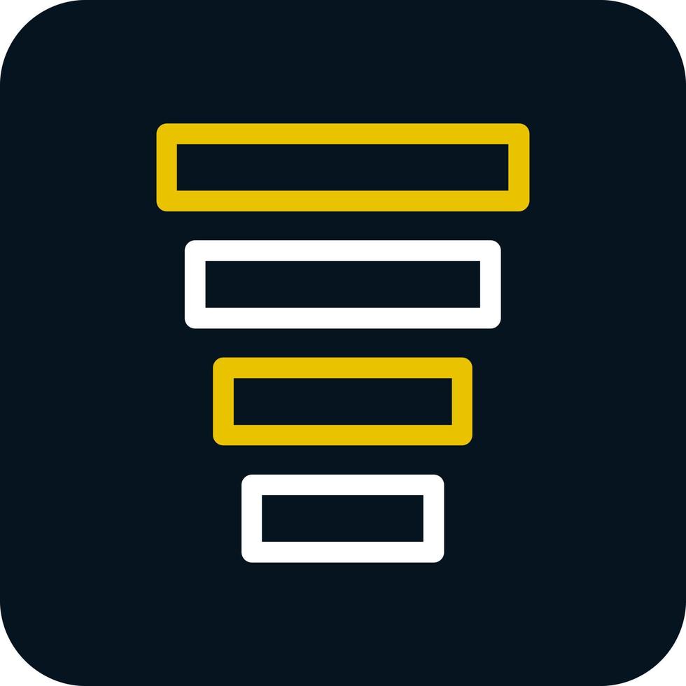Funnel Chart Vector Icon Design