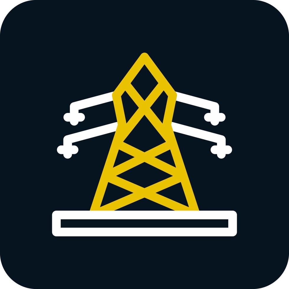 Electric Tower Vector Icon Design