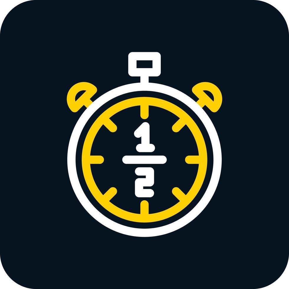 Half Time Vector Icon Design