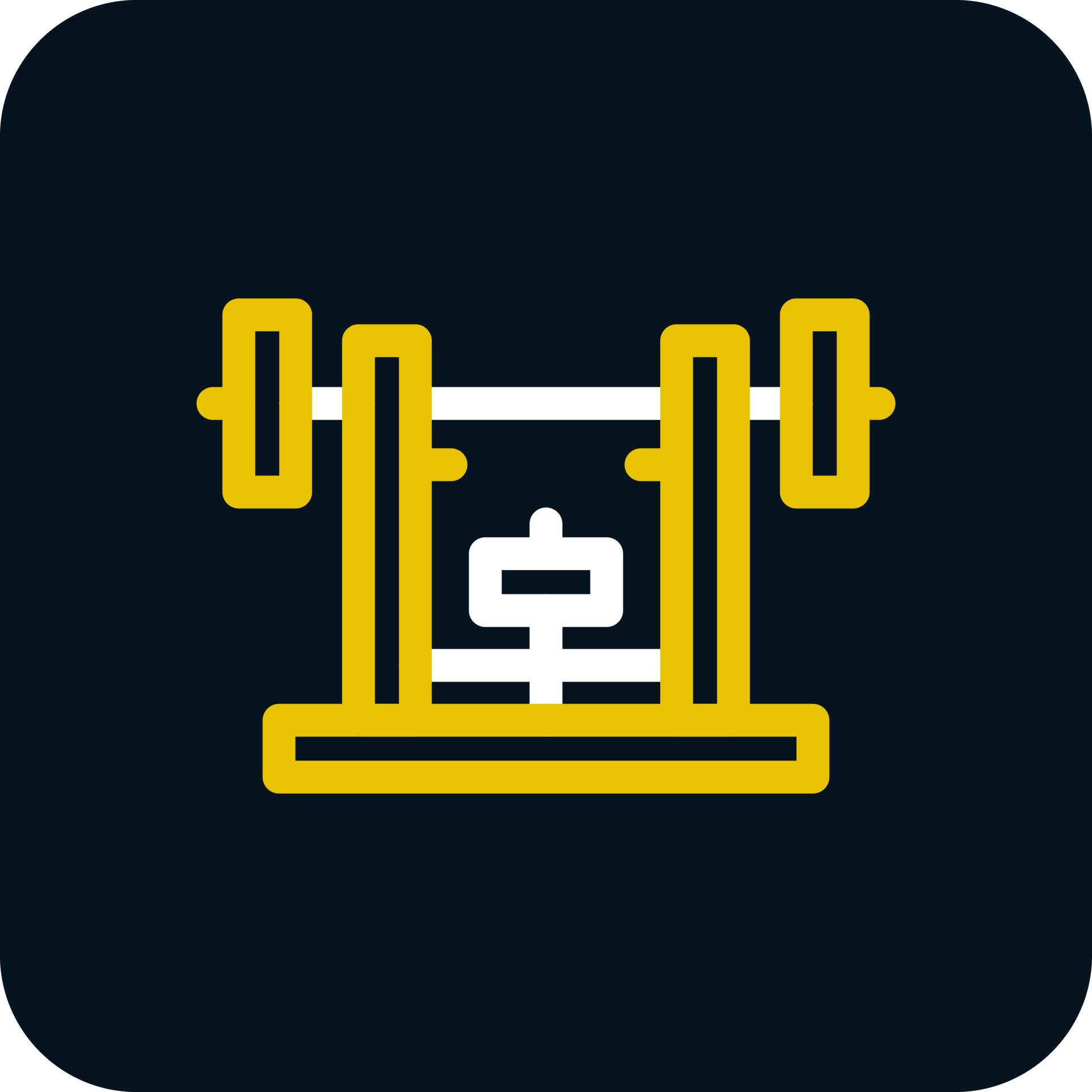 Bench Press Vector Icon Design 20117646 Vector Art at Vecteezy