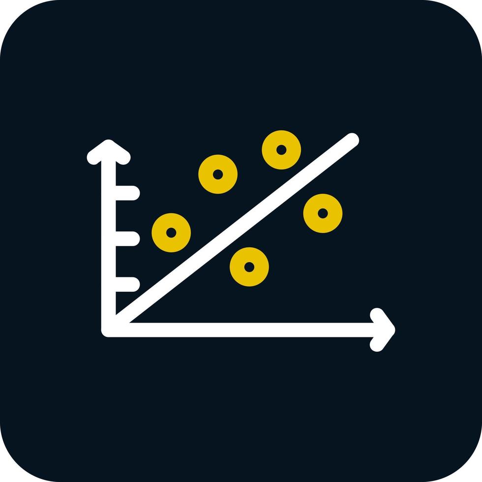 Scatter Plot Vector Icon Design