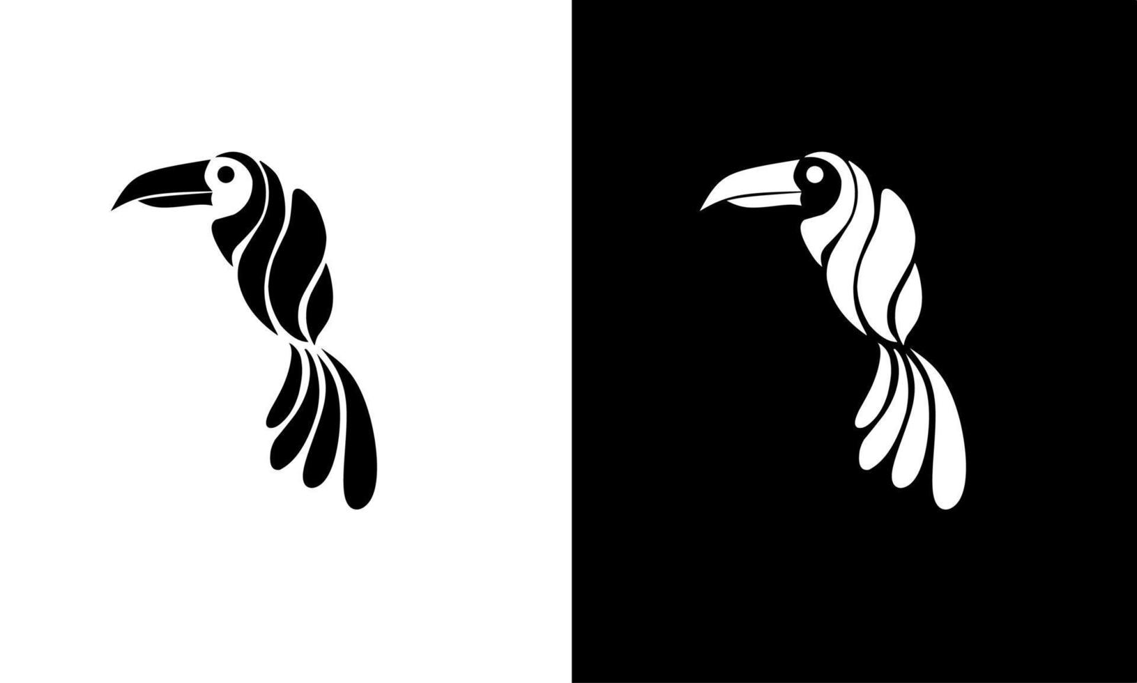 ilustración vector gráfico de tucán pájaro logo modelo