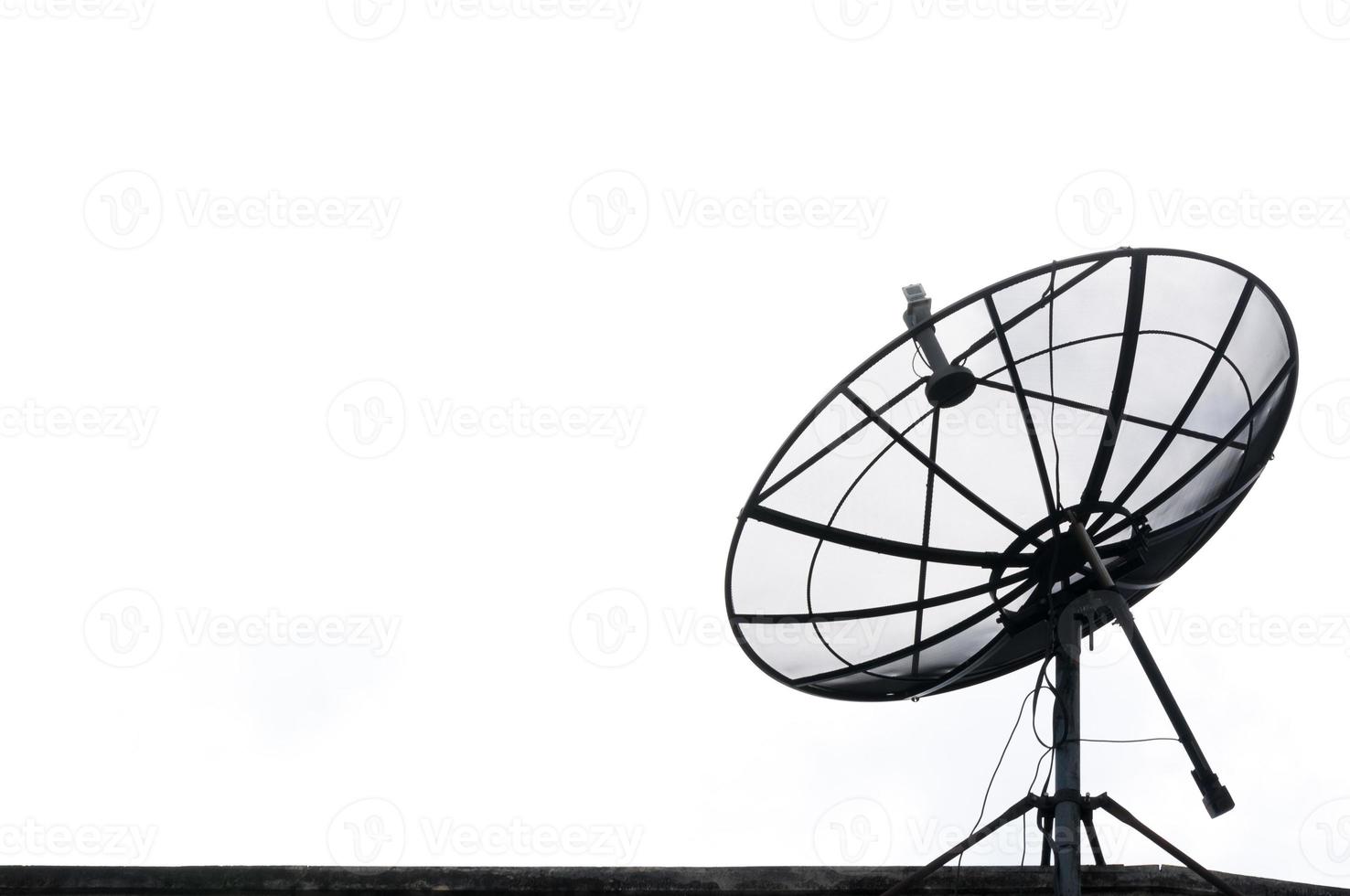 Satellite dish on the roof photo