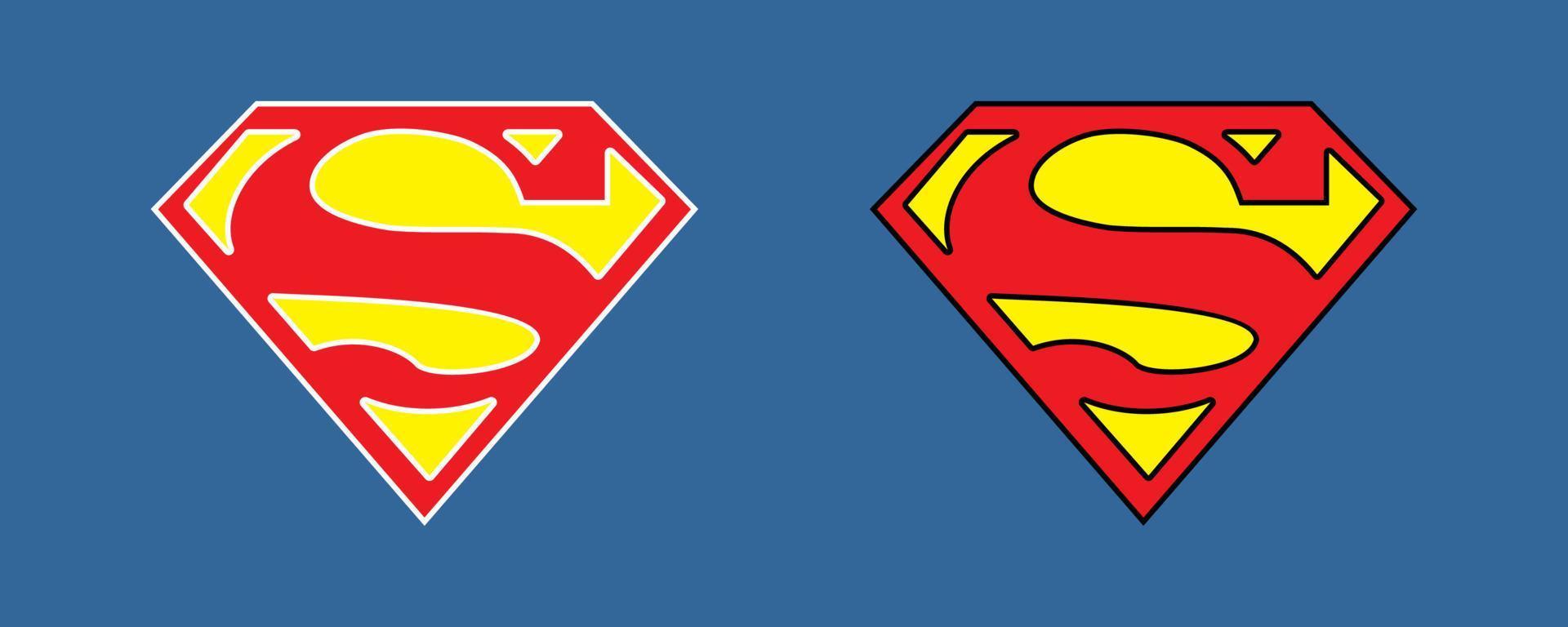 superman logo vector free download