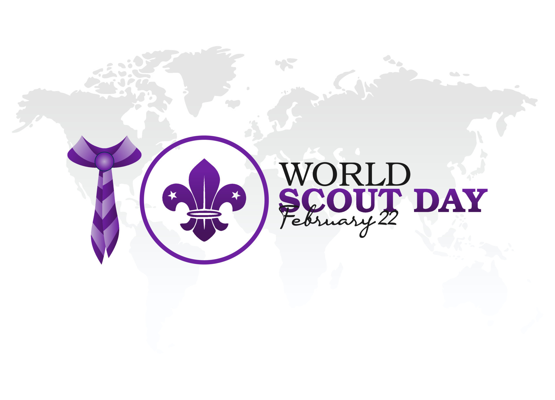 vector graphic of world scout day good for world scout day celebration