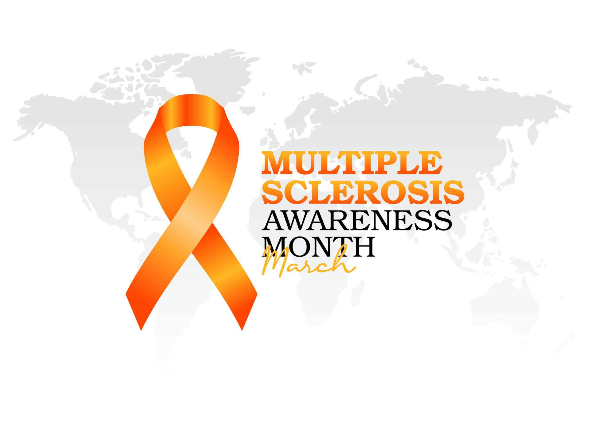 vector graphic of multiple sclerosis awareness month good for multiple