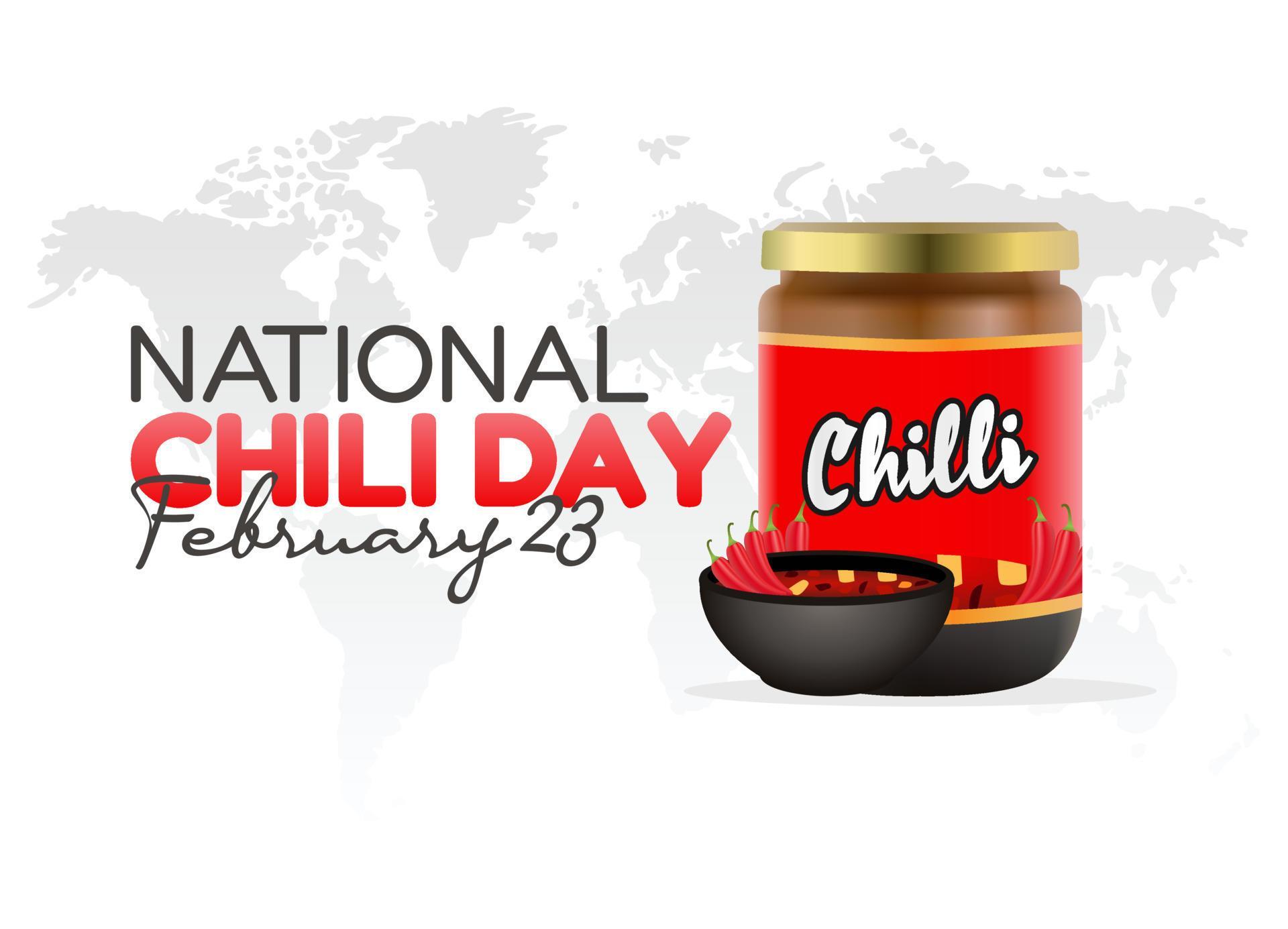 vector graphic of national chili day good for national chili day