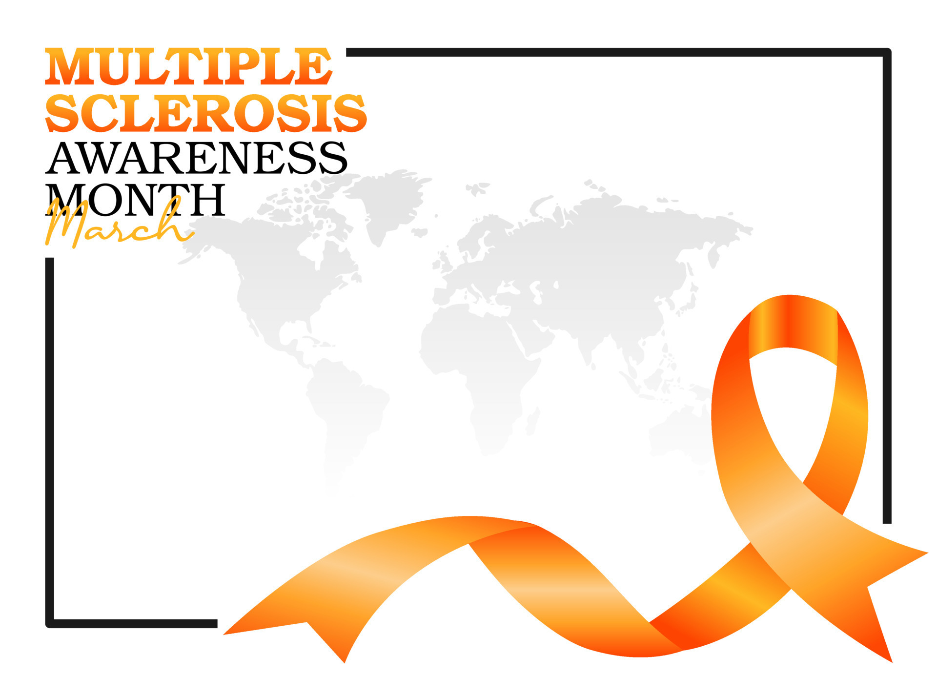vector graphic of multiple sclerosis awareness month good for multiple