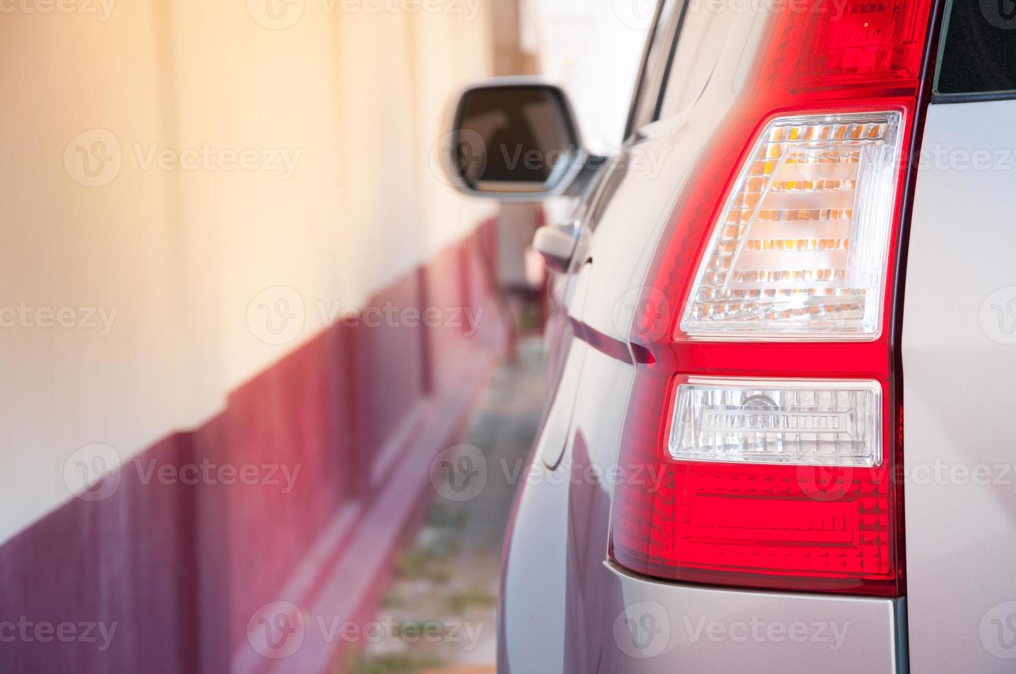 Rear light of a modern car photo