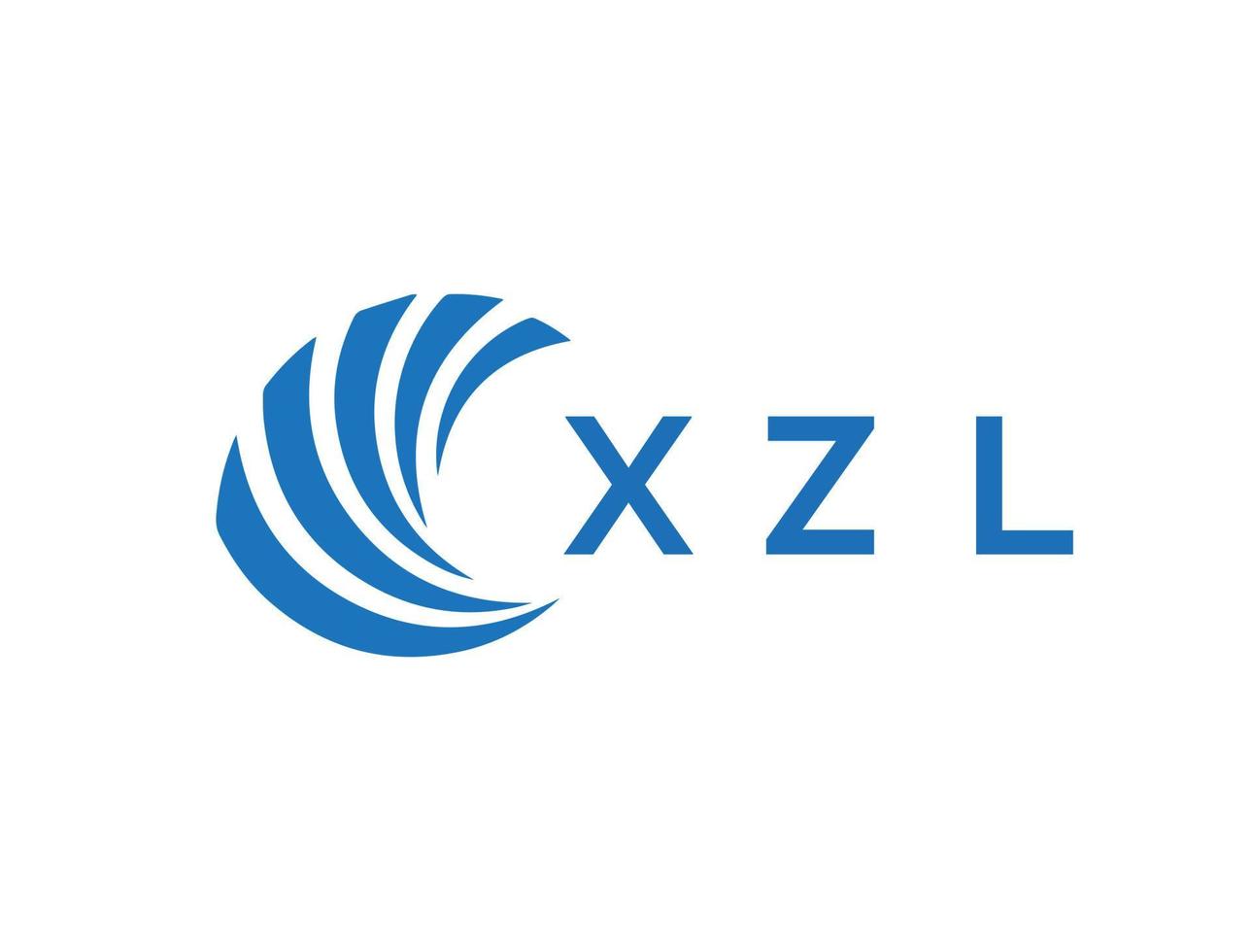 XZL letter logo design on white background. XZL creative circle letter logo concept. XZL letter design. vector