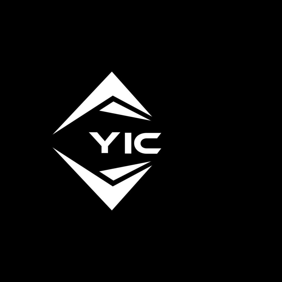 yic resumen monograma proteger logo diseño en negro antecedentes. yic creativo iniciales letra logo. vector