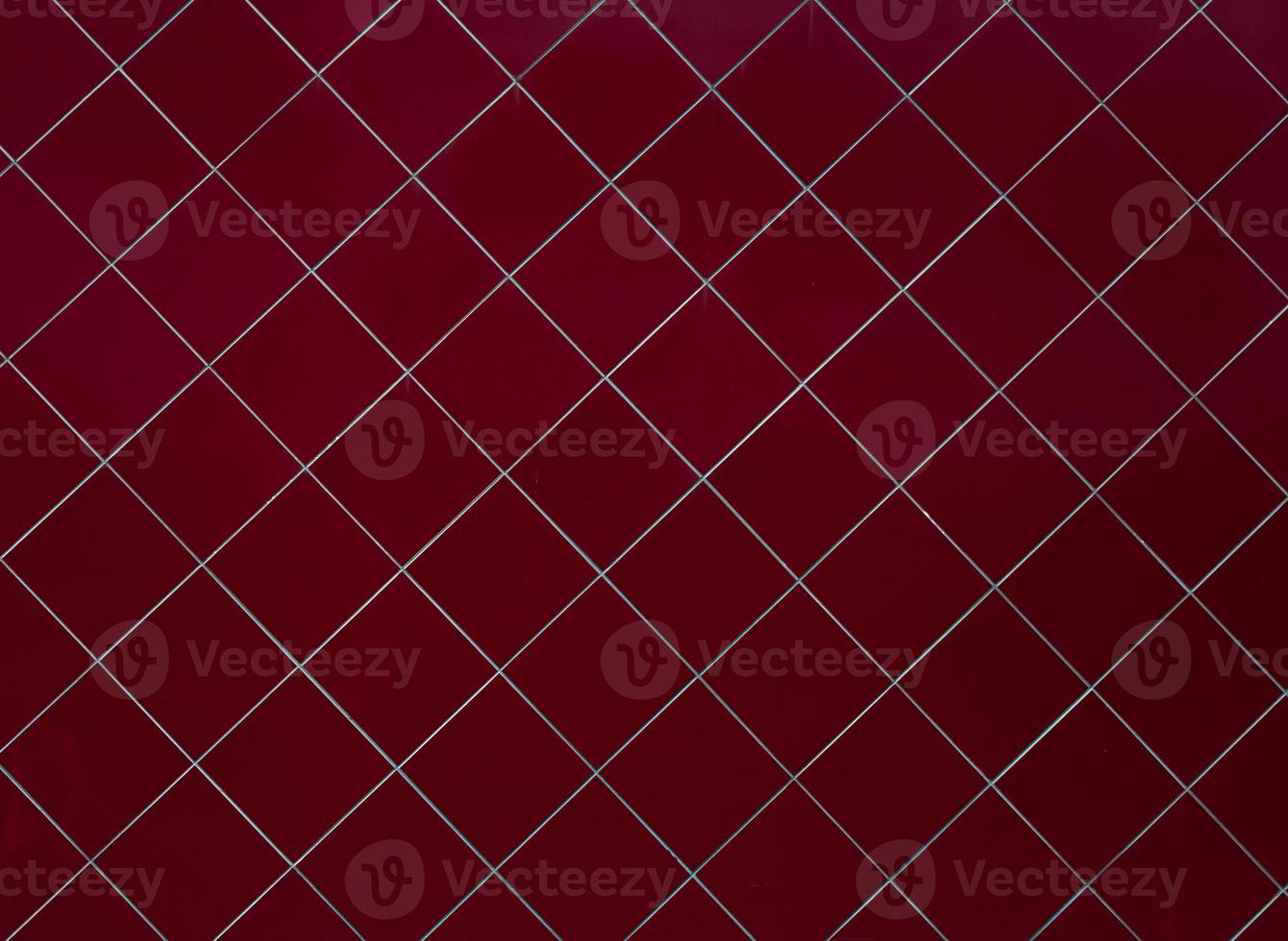 red tile wall texture background material of industry building construction for background photo