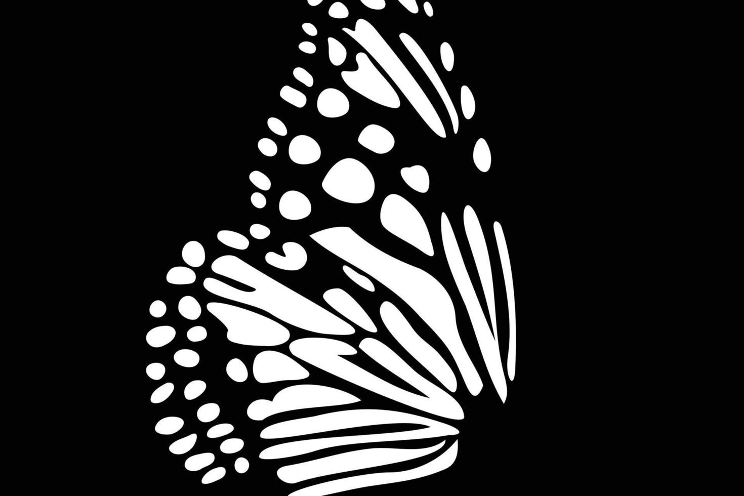 Black and white butterfly wing background vector
