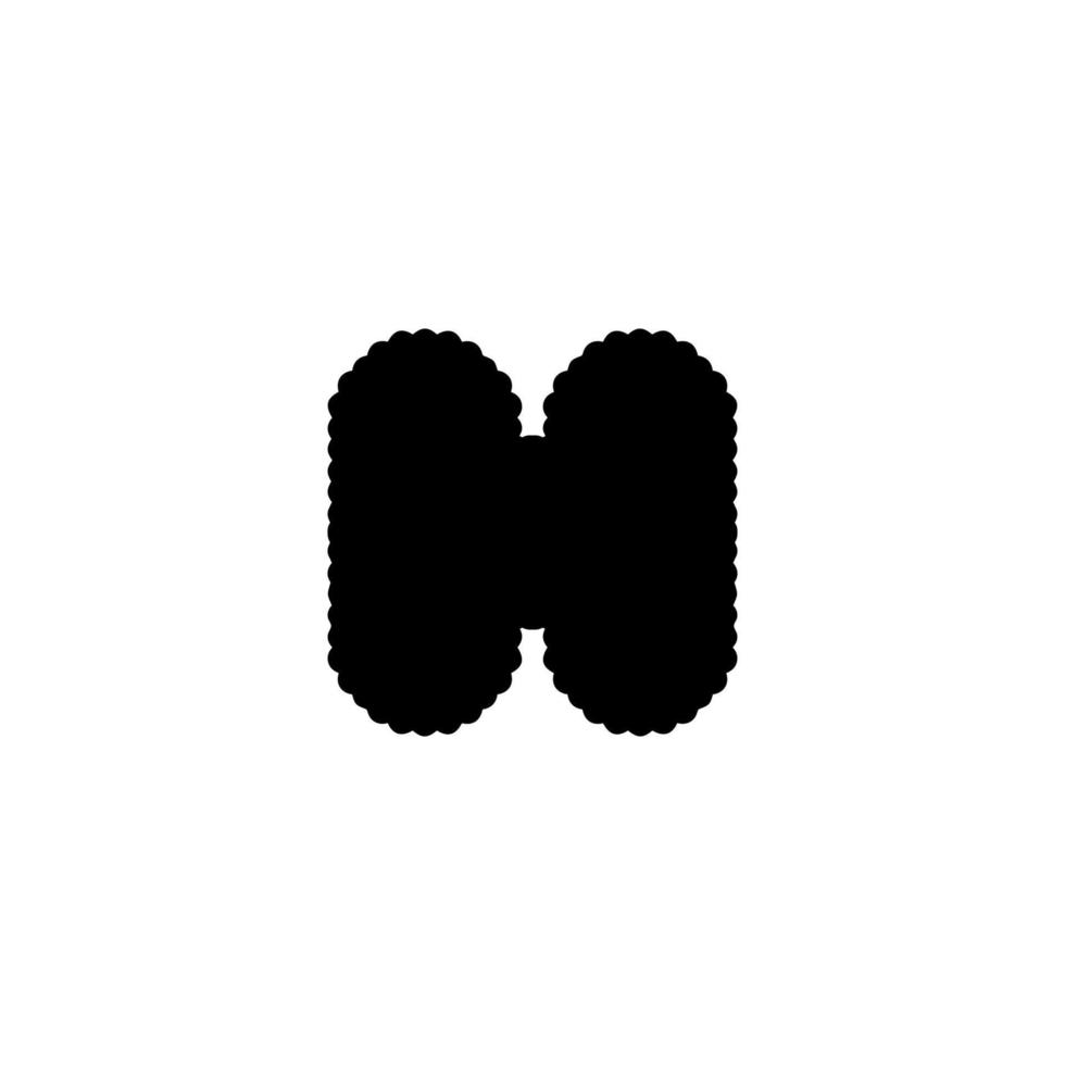 H icon. Simple style H company poster background symbol. H brand logo design element. H t-shirt printing. vector for sticker.