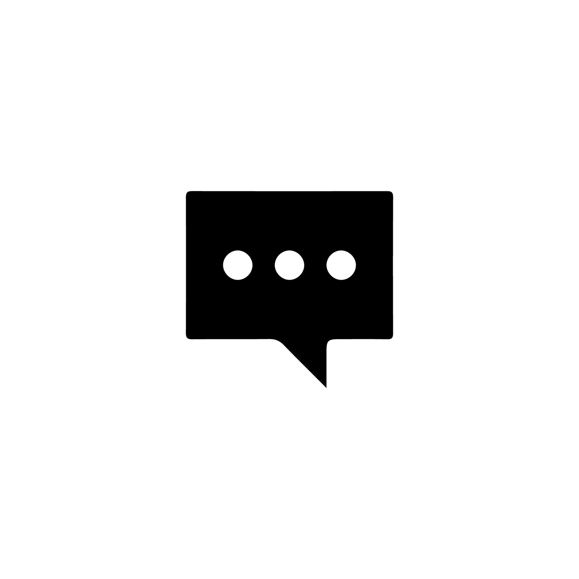 Comment icon. Comment button. Simple style social media poster