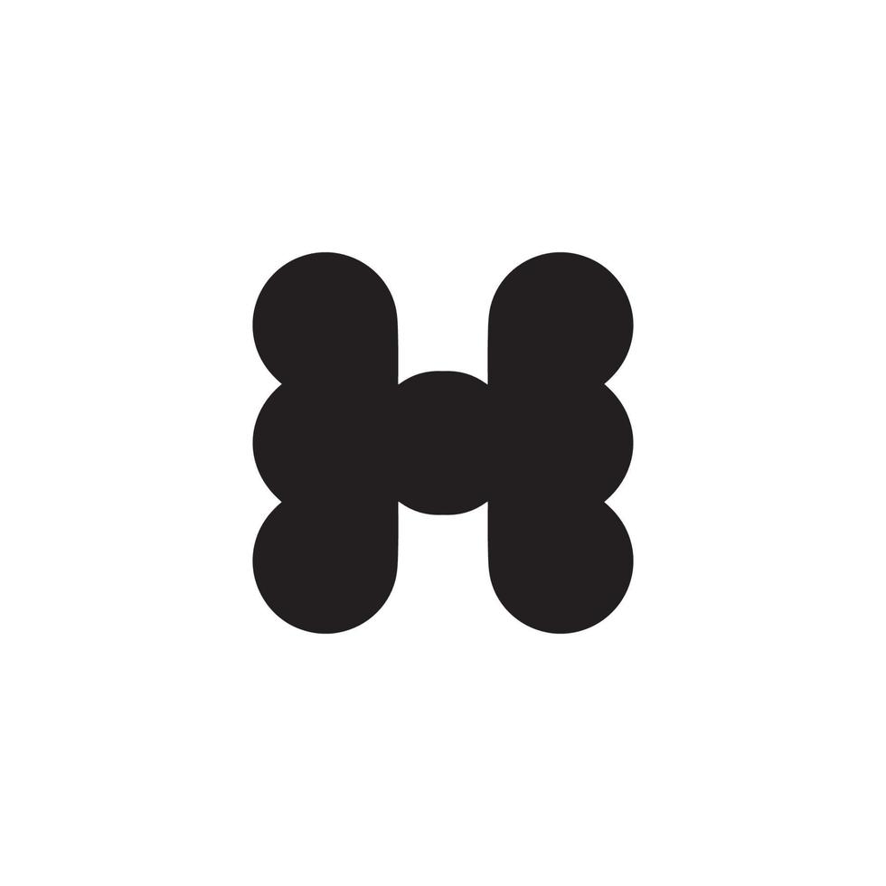 H icon. Simple style H company poster background symbol. H brand logo design element. H t-shirt printing. vector for sticker.