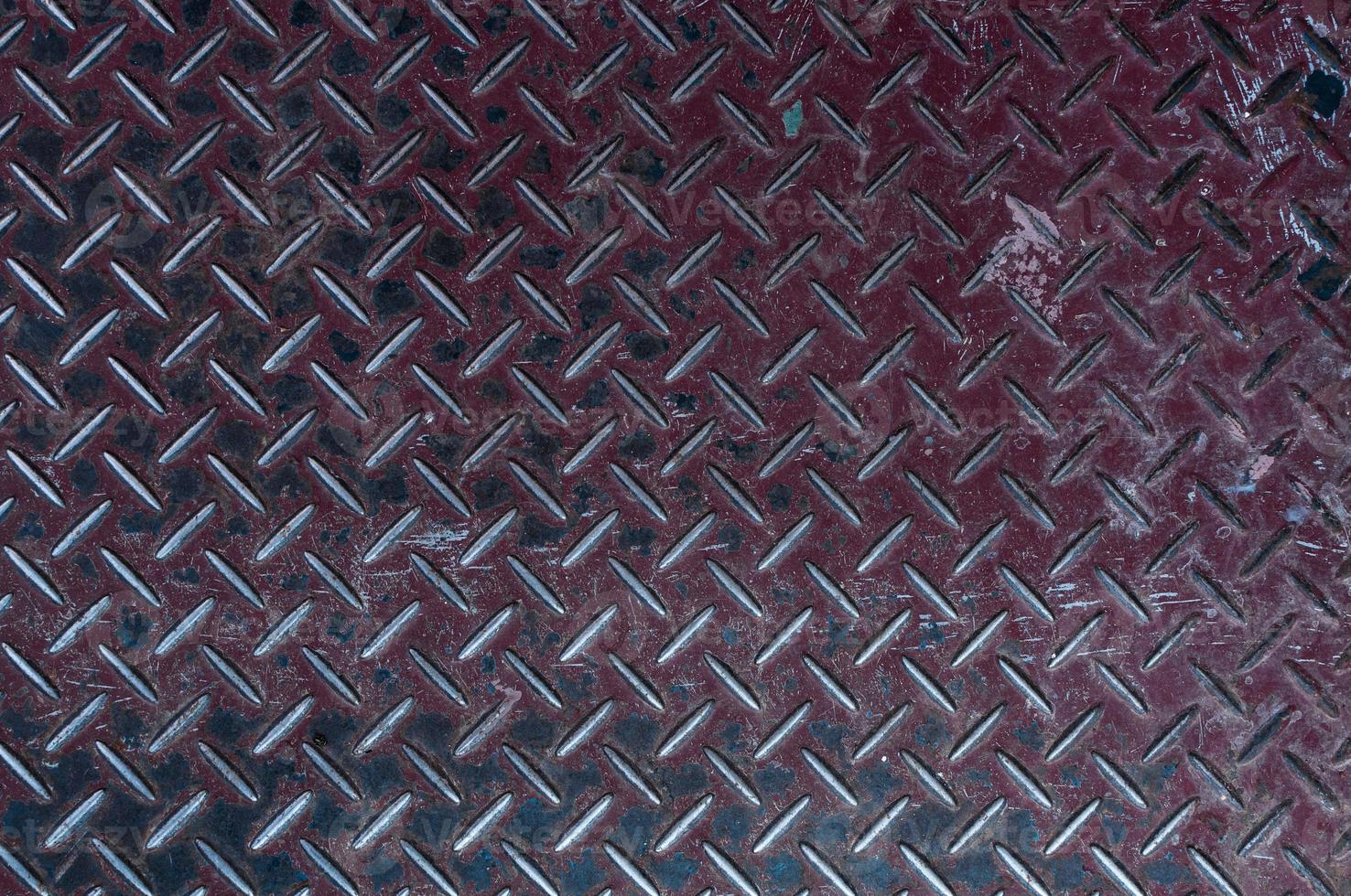 old Walk Way steel diamond plate texture,pattern style of steel floor for background photo