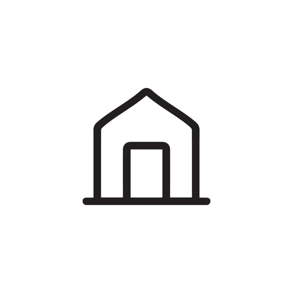 Home icon. Simple style web site home page background symbol. Home button. Home brand logo design element. House t-shirt printing. vector for sticker.