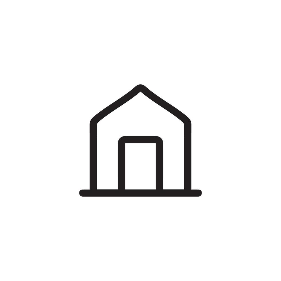 Home icon. Simple style web site home page background symbol. Home button. Home brand logo design element. House t-shirt printing. vector for sticker.