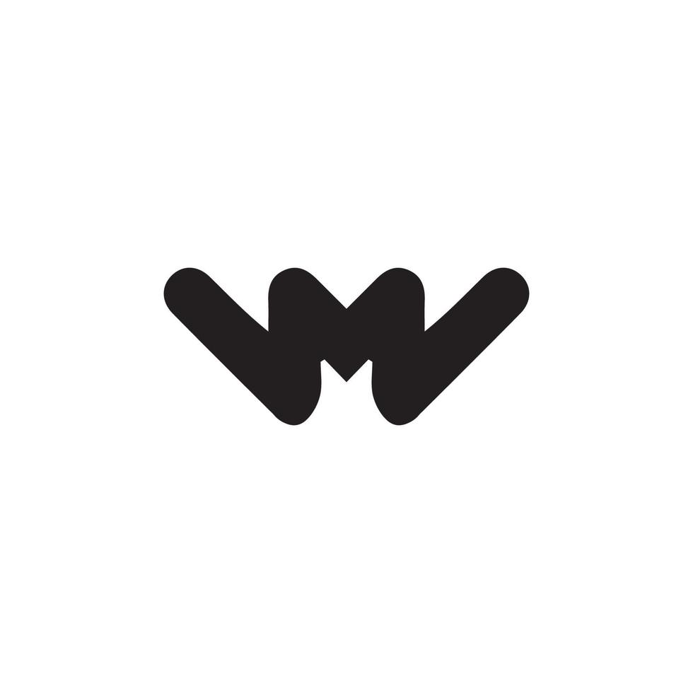 M icon. Simple style M company poster background symbol. M brand logo design element. M t-shirt printing. vector for sticker.