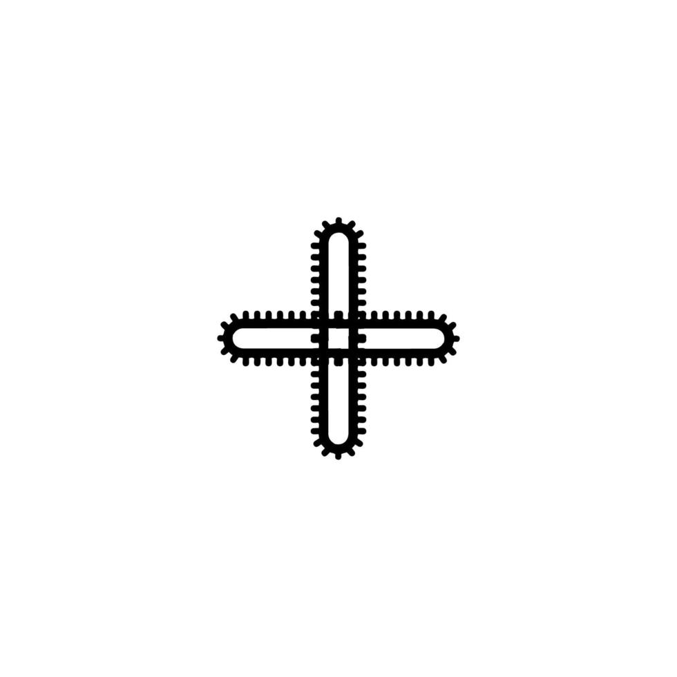 agregar botón añadir icono. símbolo de fondo de cartel de vacaciones de religión cristiana de estilo simple. elemento de diseño de logotipo de marca cruzada. impresión cruzada de camisetas. vector para pegatina.