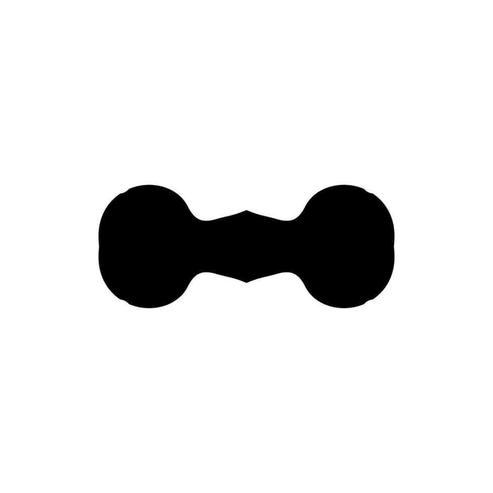 Dumbbell icon. Simple style gym tournament poster background symbol. Dumbbell brand logo design element. Dumbbell t-shirt printing. vector for sticker.