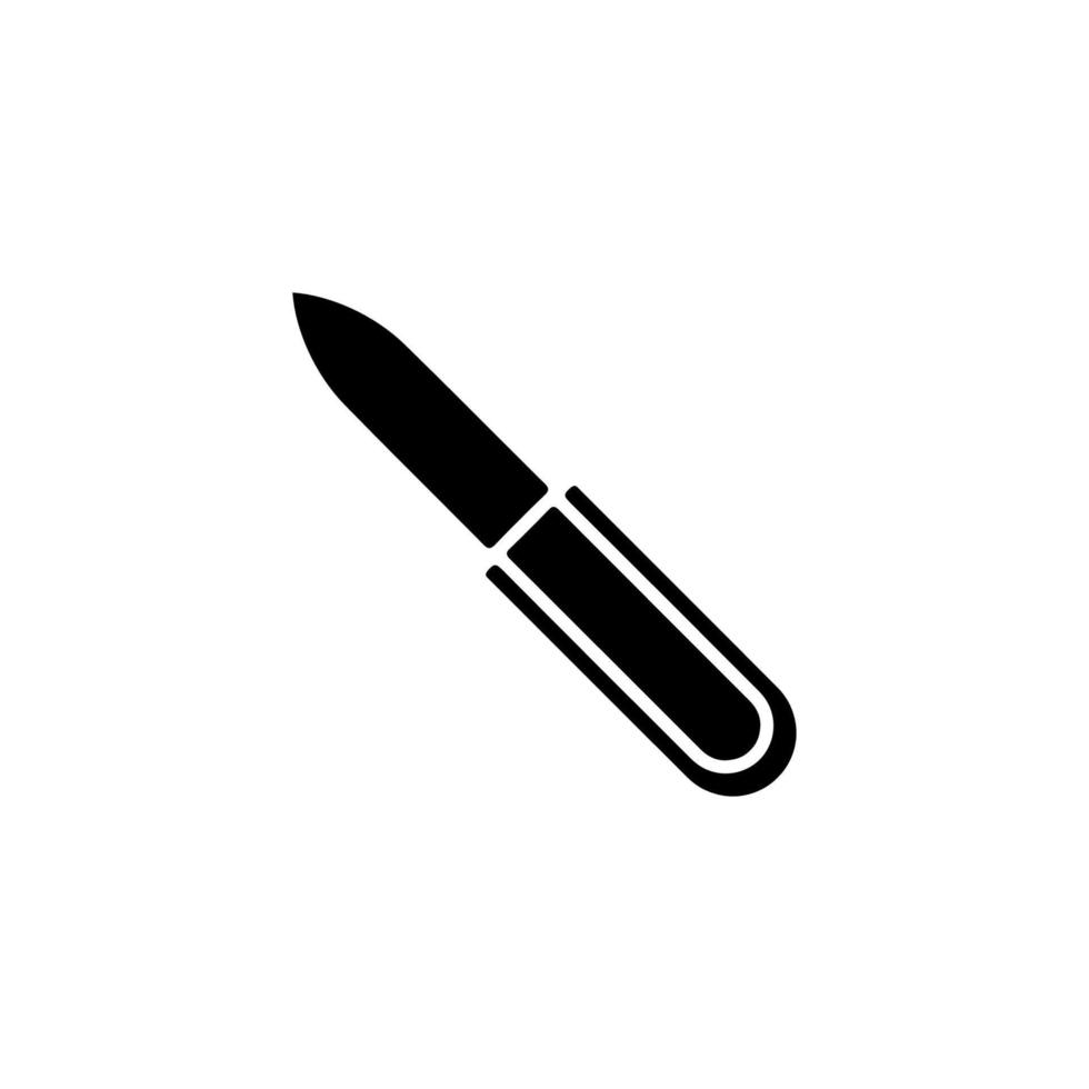 cuchillo icono. sencillo estilo crimen póster antecedentes símbolo. cuchillo marca logo diseño elemento. cuchillo camiseta impresión. vector para pegatina.