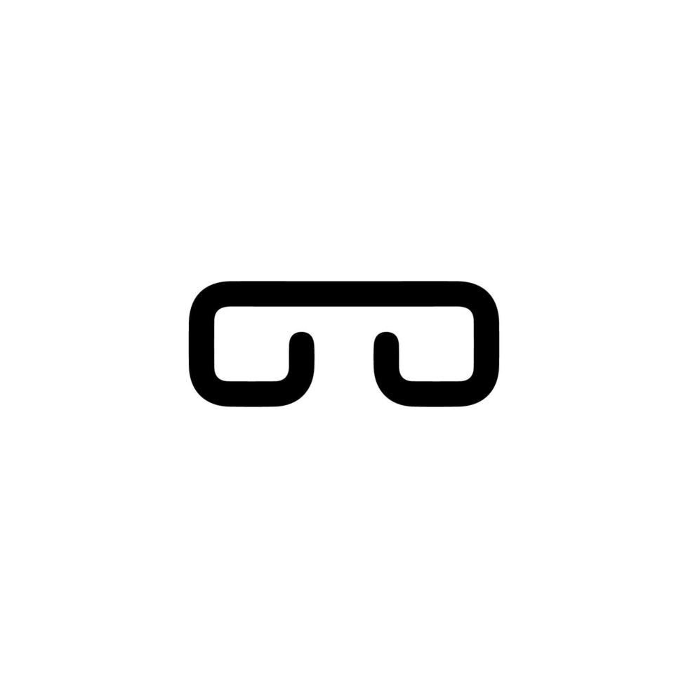 Glasses icon. Simple style glasses big sale poster background symbol. Glasses brand logo design element. Glasses t-shirt printing. vector for sticker.