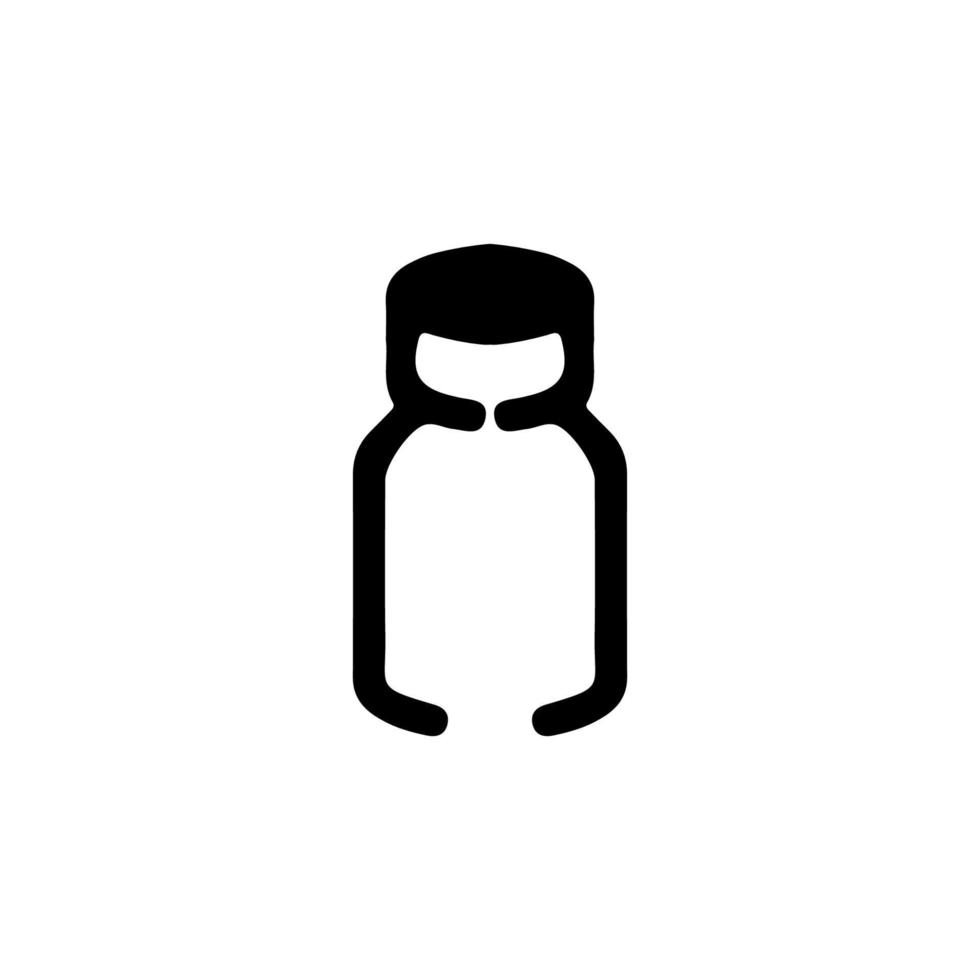 píldora botella icono. sencillo estilo píldora póster antecedentes símbolo. píldora botella marca logo diseño elemento. píldora botella camiseta impresión. vector para pegatina.