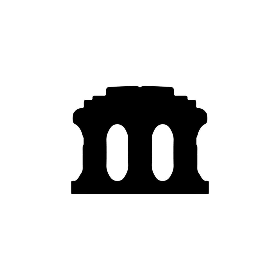 Ancient architecture icon. Simple style ancient architecture poster background symbol. Ancient architecture brand logo design element. Ancient architecture t-shirt printing. vector for sticker.