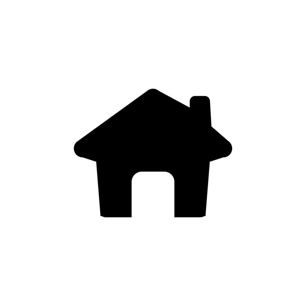 Home icon. Simple style web site home page background symbol. Home button. Home brand logo design element. House t-shirt printing. vector for sticker.