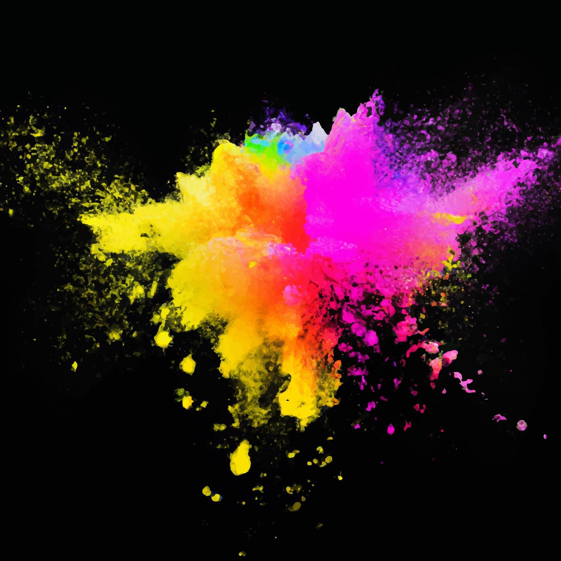 abstract color splash and explosion vector illustration. color splash ...