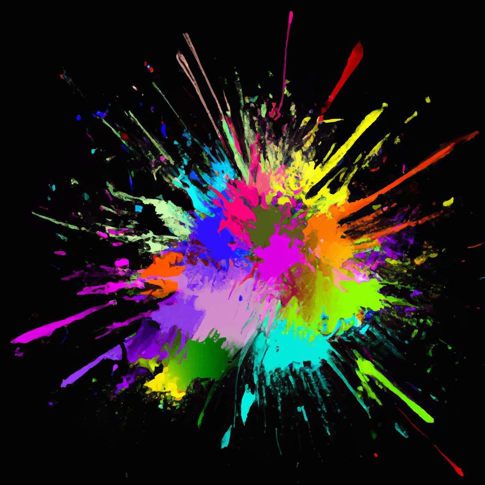 abstract color splash and explosion vector illustration. color splash background for Holi Festival