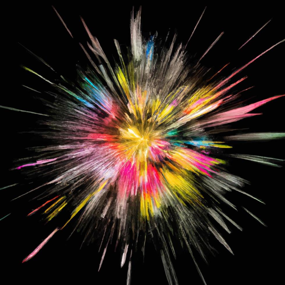 abstract color splash and explosion vector illustration. color splash background for Holi Festival